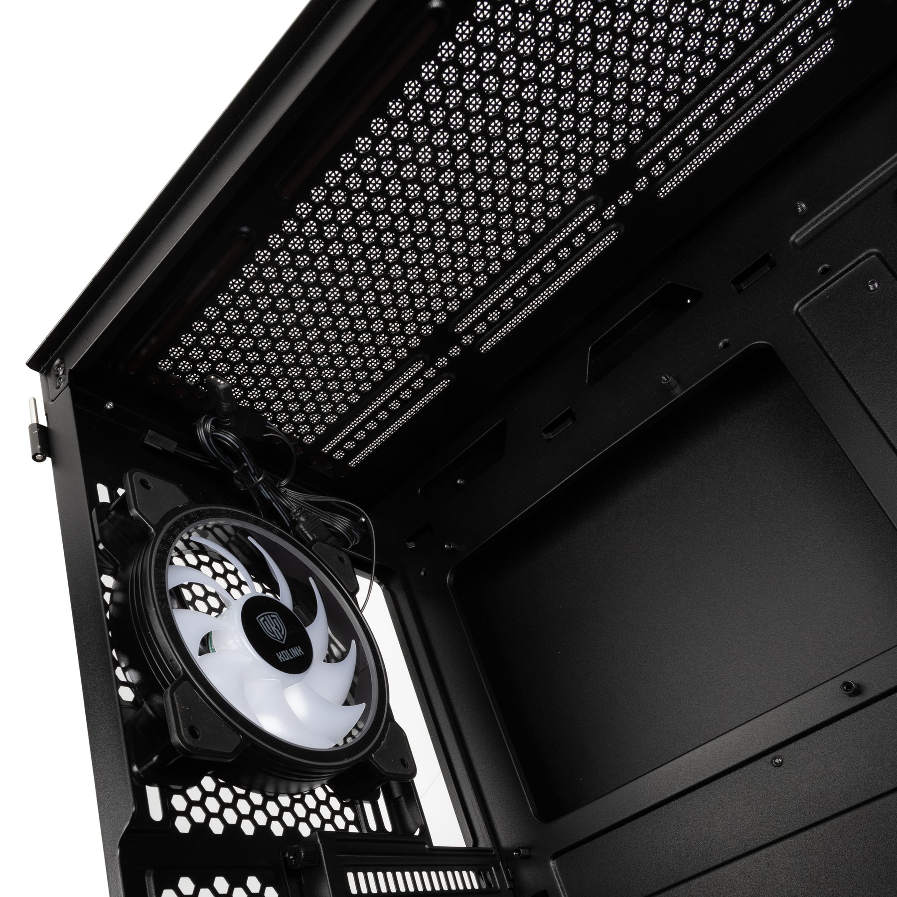 Számítógépház Kolink Observatory Y Mesh ARGB ATX Edzett üveg Fekete