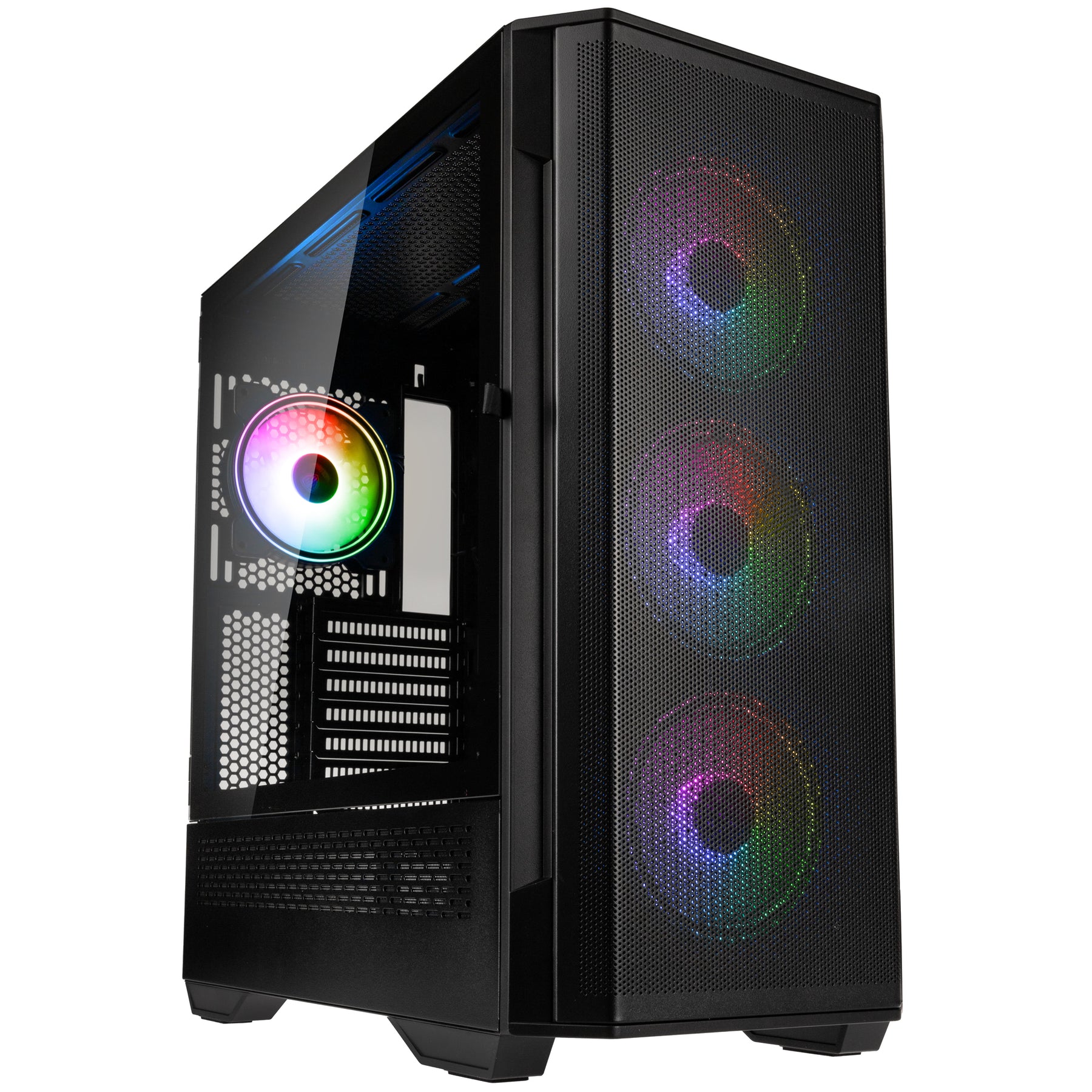 Számítógépház Kolink Observatory Y Mesh ARGB ATX Edzett üveg Fekete