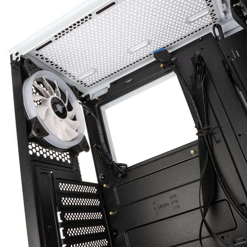 Számítógépház Kolink Observatory Lite ARGB ATX Edzett üveg Fehér