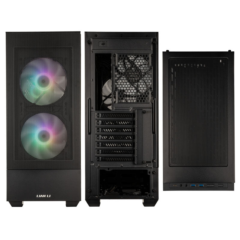 Számítógépház Lian Li LANCOOL 205 Mesh C ATX Fekete Edzett üveg