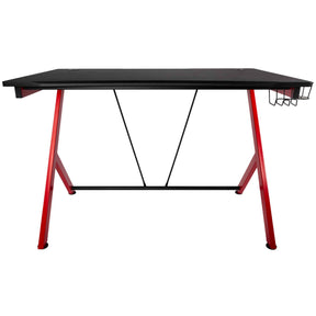 Gamer asztal Nitro Concepts D12 1160 x 750 mm Fekete/Piros