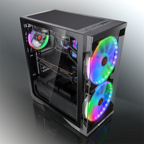 Számítógépház RAIJINTEK SILENOS Pro ARGB ATX Edzett üveg Fekete