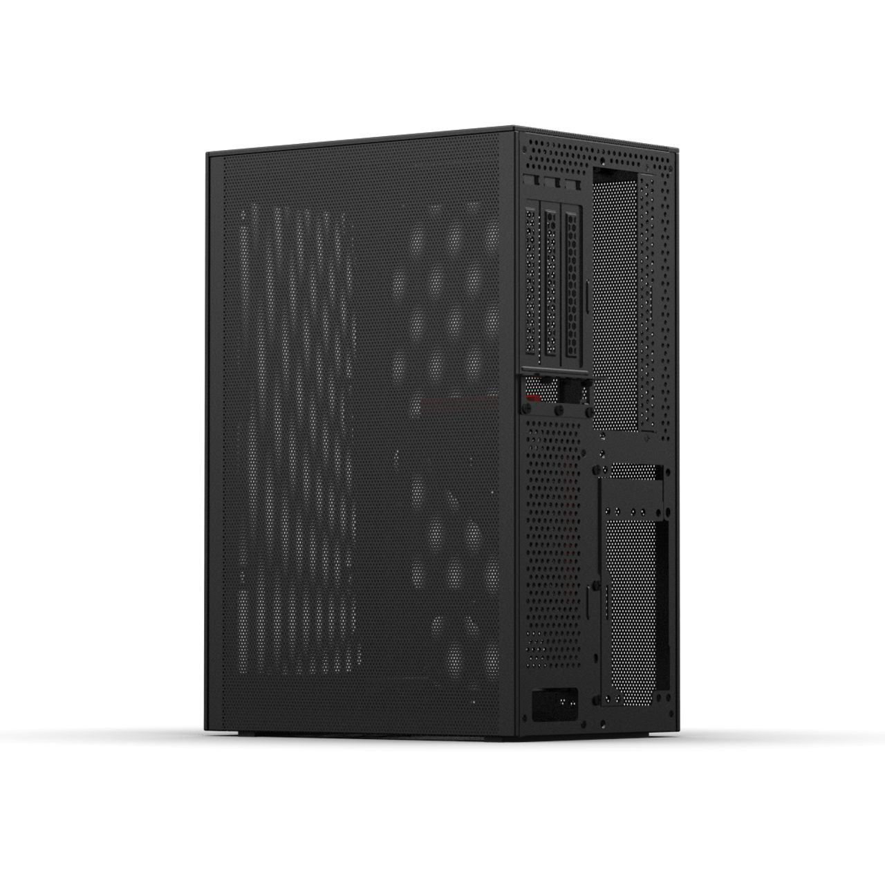 Számítógépház Ssupd Meshlicious Full Mesh ITX Fekete PCI-E 4.0 Edition