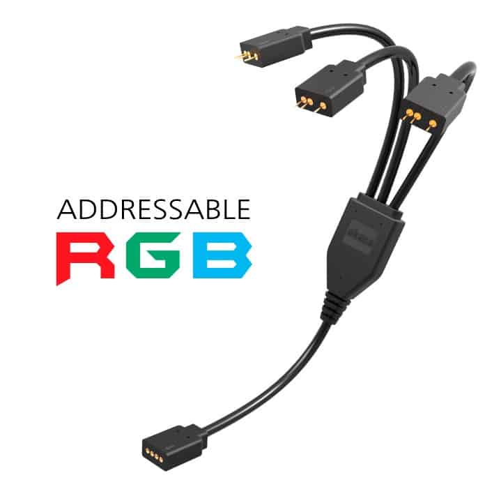 LED Szalag kiegészítő Akasa Addressable 3-Pin RGB LED Elosztó / Hosszabbító 3-as 50cm