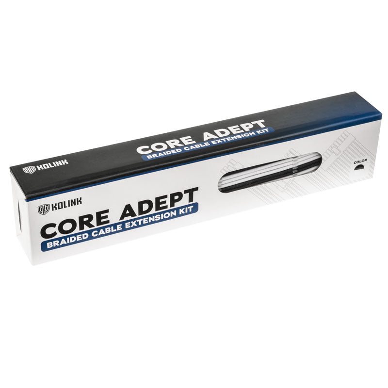 Kábel Modding Kolink Core Adept hosszabbító szett Fekete/Fehér
