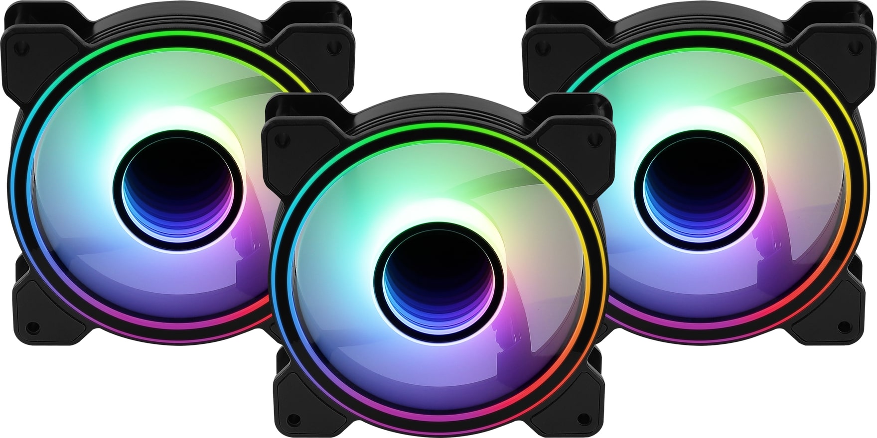 Ventilátor Aerocool Mirage 12 ARGB Pro 12cm RGB LED 3db-os + Vezérlő