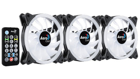 Ventilátor Aerocool Duo 12 Pro 3x 12cm ARGB LED + Vezérlő