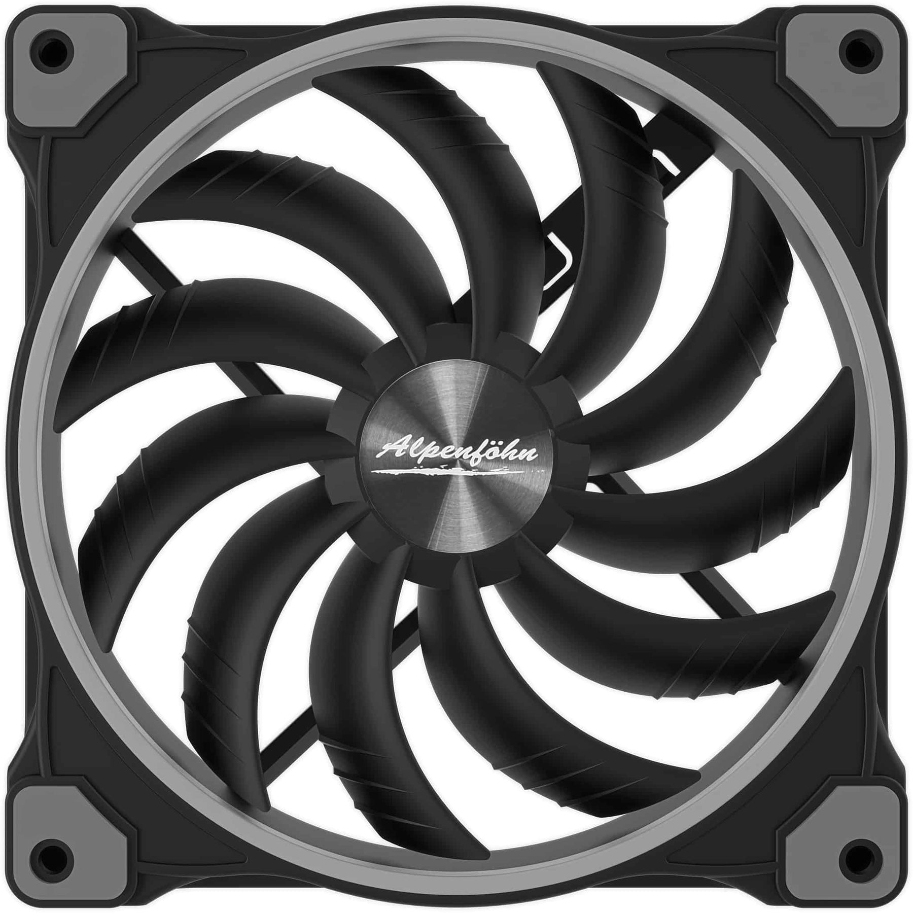 Ventilátor Alpenföhn Wing Boost 3 ARGB High Speed PWM 14cm Fekete 3db-os