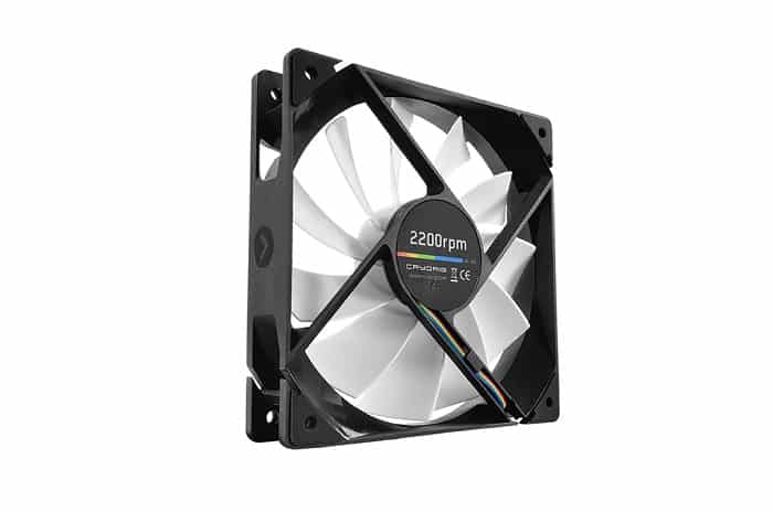 Ventilátor Cryorig QF120 Silent PWM 12cm Fekete/Fehér