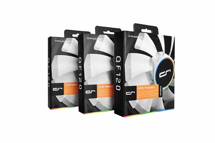 Ventilátor Cryorig QF120 Silent PWM 12cm Fekete/Fehér