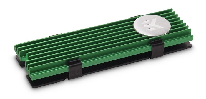 SSD hűtő EK Water Blocks EK-M.2 NVMe hűtőborda Zöld