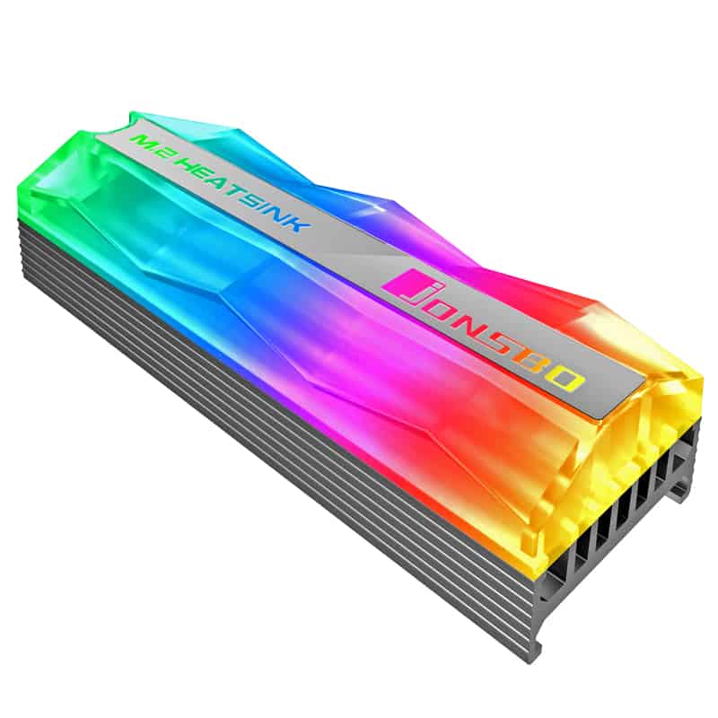 SSD hűtő Jonsbo M.2-2 Mirage Edition ARGB NVMe hűtőborda Szürke