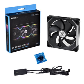 Ventilátor Lian Li UNI FAN SL140 RGB PWM 14cm RGB Fekete