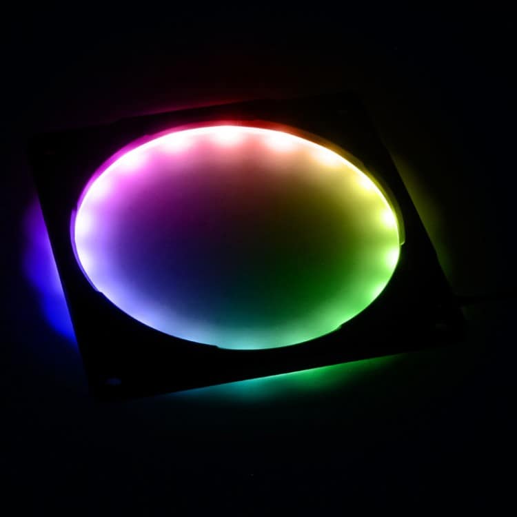 Ventilátor rács PHANTEKS Halos Digital 12cm RGB led Alu Fekete