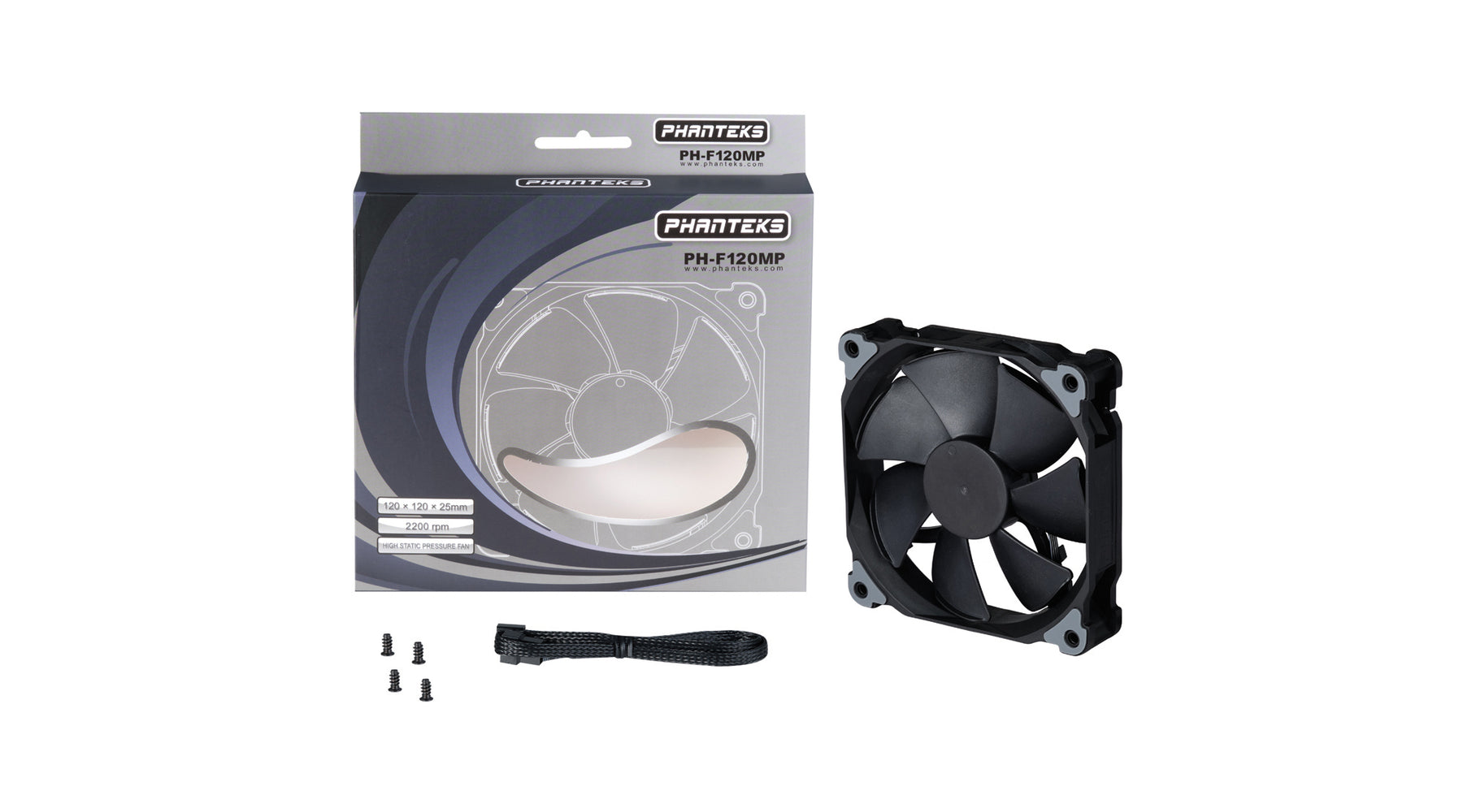 Ventilátor PHANTEKS PH-F120MP V2 12cm Fekete