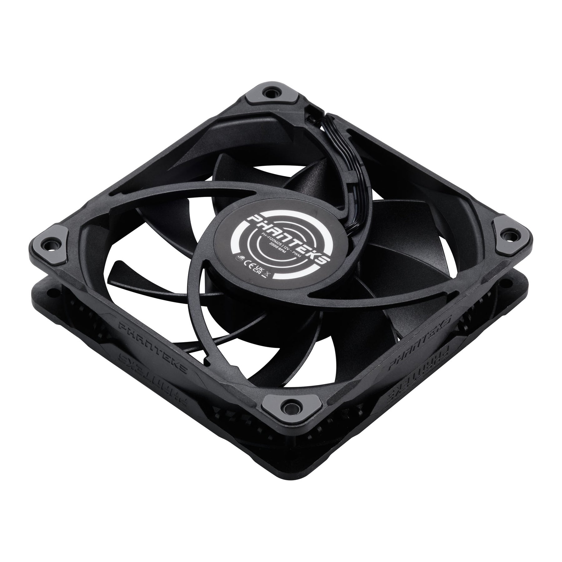 Ventilátor PHANTEKS M25 PWM 12cm Fekete 3db-os