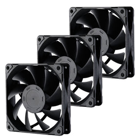 Ventilátor PHANTEKS M25 PWM 12cm Fekete 3db-os