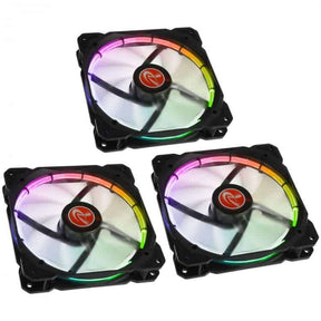 Ventilátor RAIJINTEK Auras 14 14cm RGB LED 3db-os szett + Vezérlő