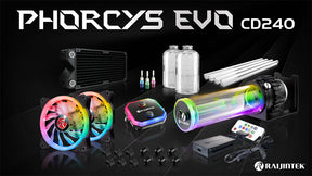 Processzor hűtő Vízhűtő Szett RAIJINTEK Phorcys Evo CD240 RGB 24cm