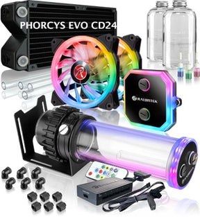 Processzor hűtő Vízhűtő Szett RAIJINTEK Phorcys Evo CD240 RGB 24cm