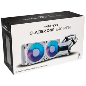 Processzor hűtő AIO Phanteks Glacier One 240MPH D-RGB 24cm Fehér