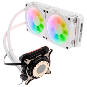 Processzor hűtő AIO Phanteks Glacier One 240MPH D-RGB 24cm Fehér