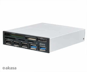 Kártyaolvasó 3.5 Akasa 3x USB 2.0 + 2x USB 3.0 + eSATA