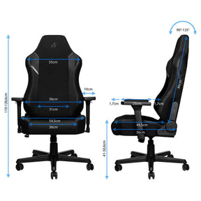 Nitro Concepts X1000 szövet gamer szék, fekete
