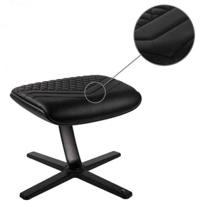 Noblechairs Icon lábtartó valódi bőr gamer szék, fekete