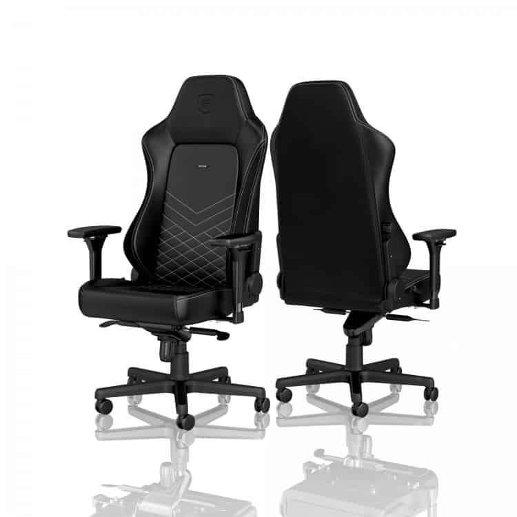 Gamer szék noblechairs HERO PU Bőr Fekete/Platinafehér