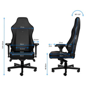 Gamer szék noblechairs HERO Black Edition Hybrid Bőr