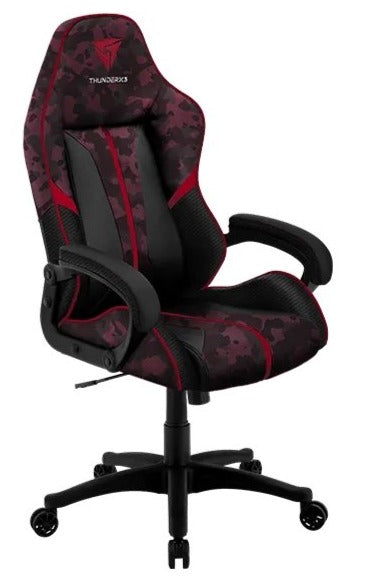 ThunderX3 BC1 CAMO műbőr gamer szék, piros