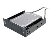 HDD/SSD beépítő keret Akasa 5.25 helyre - 2x 3.5/2.5 HDD/SSD + 2x USB 3.0