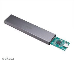 SSD Ház Akasa Portable M.2 PCIe/ NVMe SSD - USB 3.1 Gen 2 ultra slim alumínium