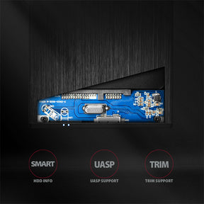 HDD ház Axagon EE25-XA6 SATA III 2.5˝ USB 3.0 Fekete Alu