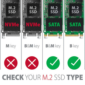 SSD ház Axagon RSS-M2SD M.2 (NGFF) 2.5&quot; SATA III Ezüst