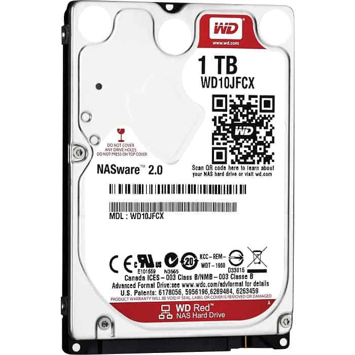 HDD SATA WD 1TB 2.5 5400 16M 9.5mm Red