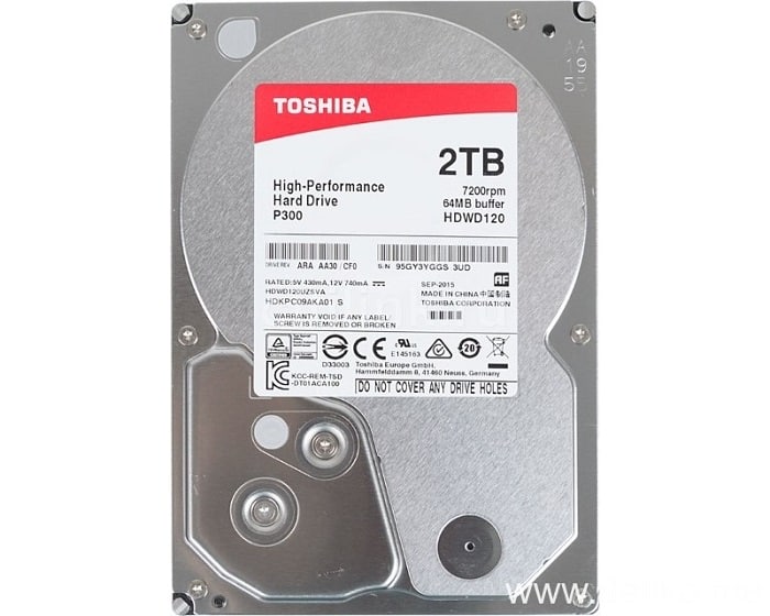 HDD SATA Toshiba 2TB 3.5 7200 64M P300