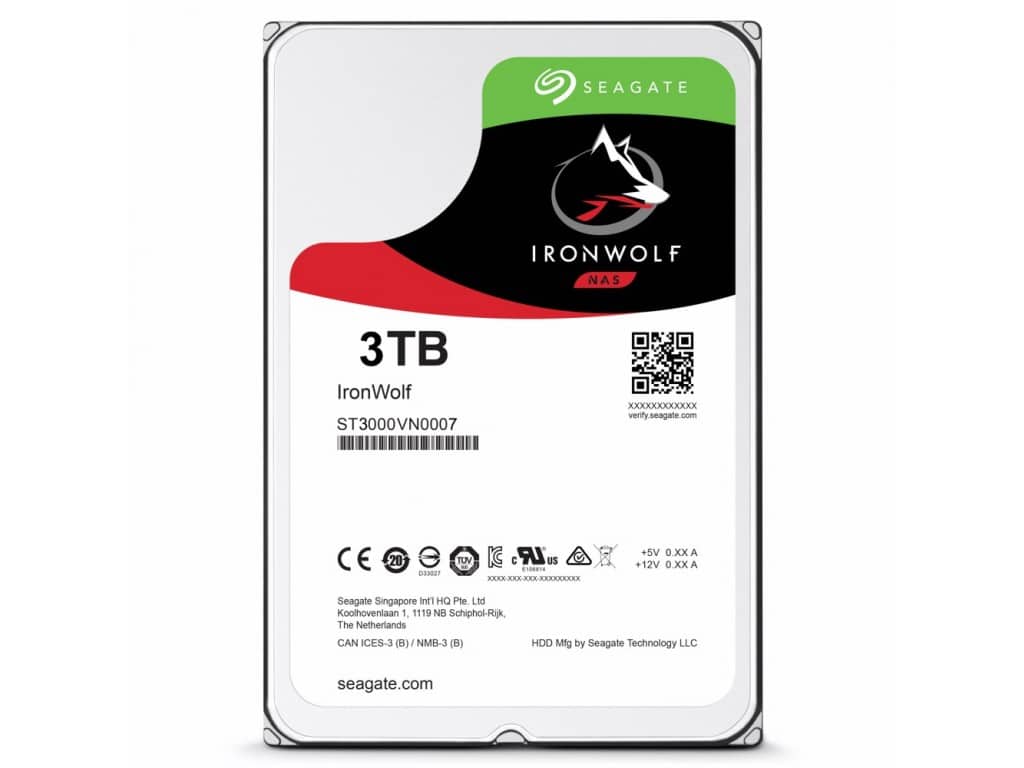 HDD SATA Seagate 3TB 3.5 5900 64M IronWolf VN007