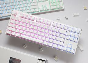 Billentyűzet Ducky ONE 3 TKL MX Speed Silver RGB Premium ABS Magyar (HU) Fehér