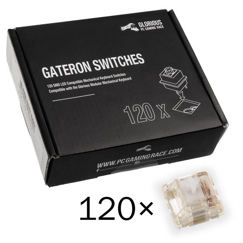 Billentyűzet kiegészítő Glorious Gateron Clear Switch (120db)