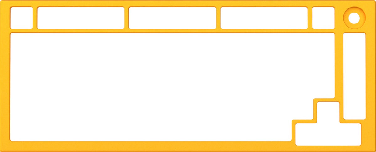 Billentyűzet kiegészítő Glorious GMMK Pro 75% burkolat Sárga