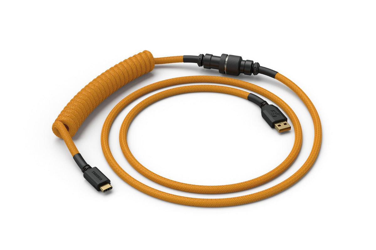 Billentyűzet kiegészítő Glorious Coiled Cable Glorious Gold USB-C Spirálkábel Aran