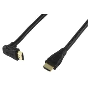 Kábel Összekötő HDMI (Male) - HDMI (Male) 5m v1.4 4K UHD 60Hz 90° Forgatható