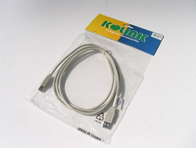 Kábel USB Összekötő Kolink USB 2.0 A (Male) - B (Male) 1.8m