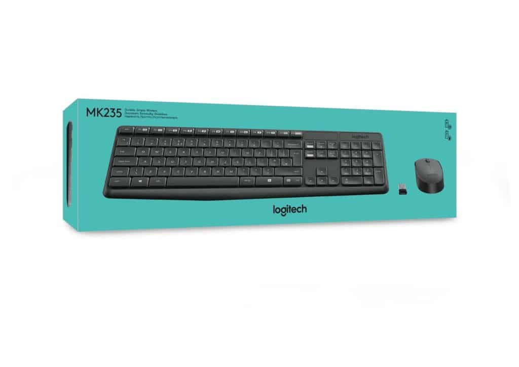 Billentyűzet + Egér Logitech MK235 Membrános Fekete Wireless Magyar