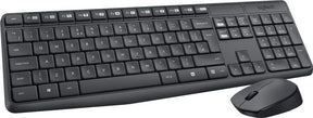 Billentyűzet + Egér Logitech MK235 Membrános Fekete Wireless Magyar