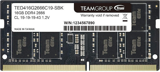 RAM NB DDR4 16GB (1x16) 2666MHz Team Group Elite