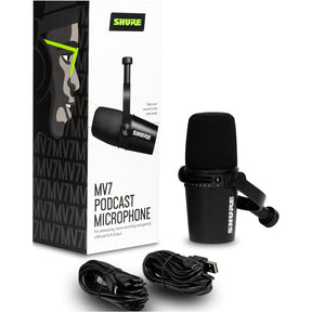 Mikrofon Shure Motiv MV7-K Podcast USB + XLR Fekete