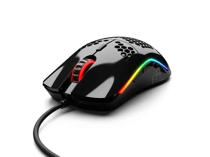 Egér Glorious Model O RGB Optikai USB Glossy Fekete